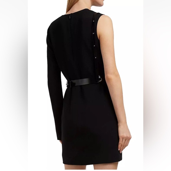 HELMUT LANG One Shoulder Classic Black Mini Dress Size 4 BRAND NEW $789 MRSP - Picture 3 of 16